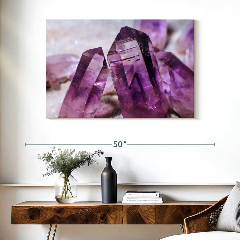 Améthyste mauve Alvord, H 26 po x l 39 po