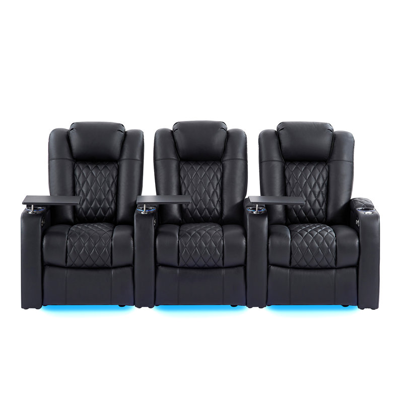 Fauteuil de cinéma inclinable Power Zero Gravity, Noir, noir, noir, noir