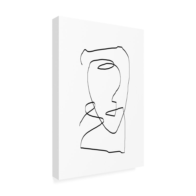THE MIUUS STUDIO Abstract Head No1 Canvas Art, H 47 po x l 30 po x P 2 po