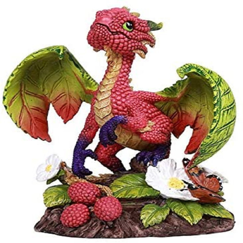 Statue dragon « rasberry garden » par stanley morrison home decor