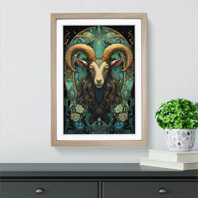 Goat Nouveau - Framed Print