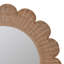 Sonia Scalloped Rattan Mirror