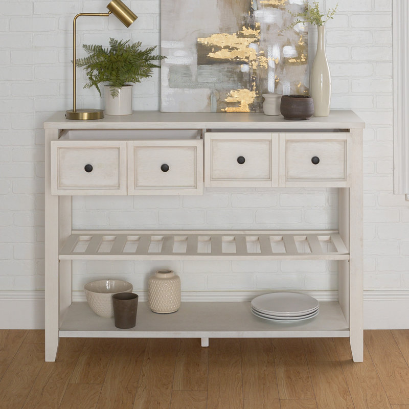 Desirae 48" Wide 2-Drawer Sideboard, White