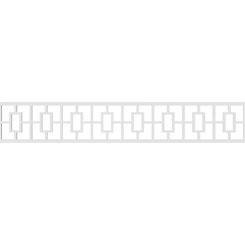 Garniture de roulement en PVC de qualité architecturale Cambridge, H 8 po x L 48 po x P 0,63 po
