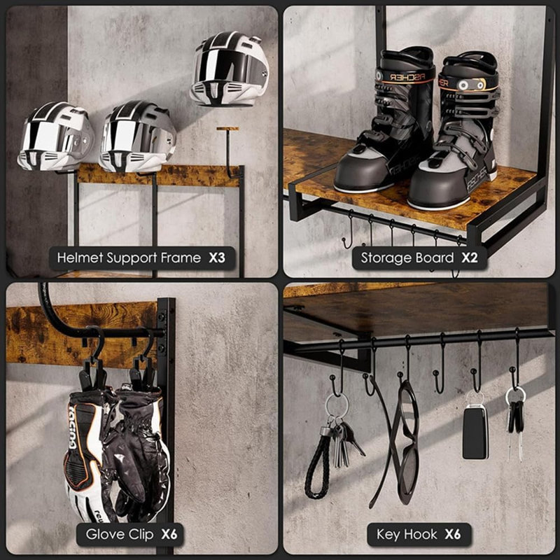 Metal Storage Rack, 58.5cm H x 82cm W x 33cm D