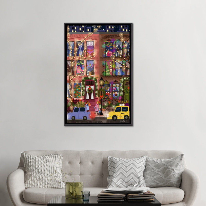 Christmas Townhouses, Format, 48'' H x 32'' W