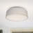 Armande Linen LED Flush Mount-1043079295