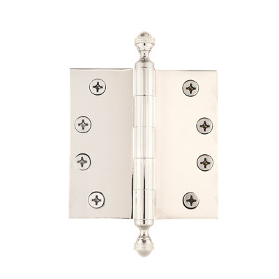 4'' x 4'' Brass Butt Bearing Hinge