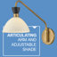 Olivette Freemont Articulating Single Light Indoor Wall Sconce