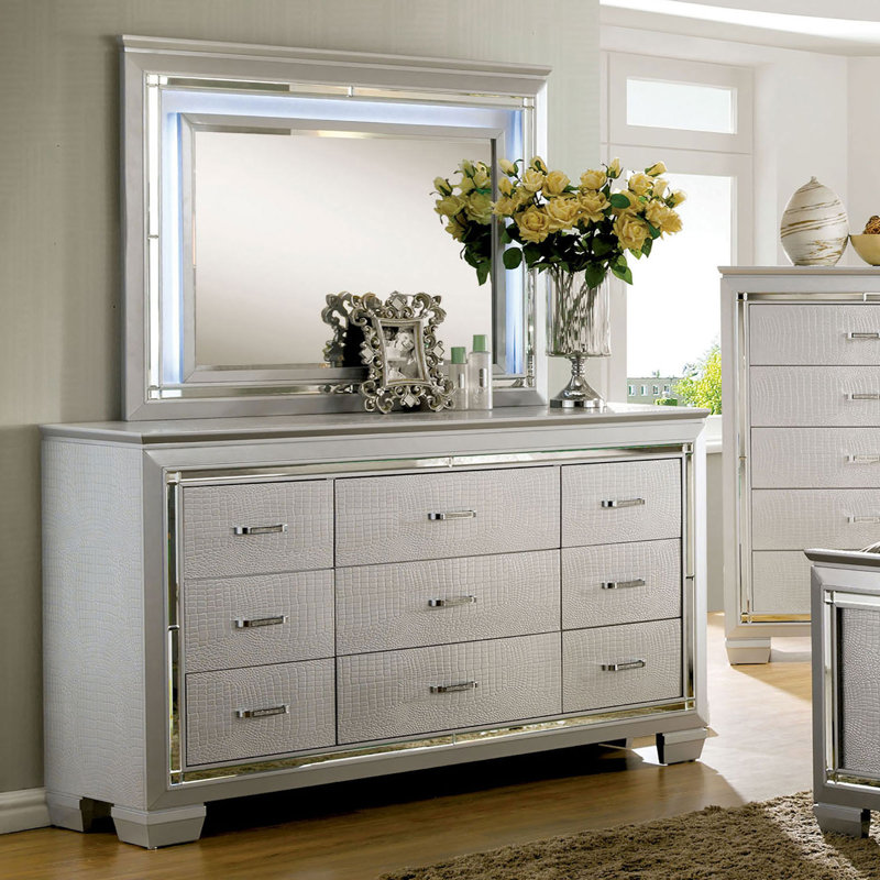 Commode Bellanova, argent, Argent argent