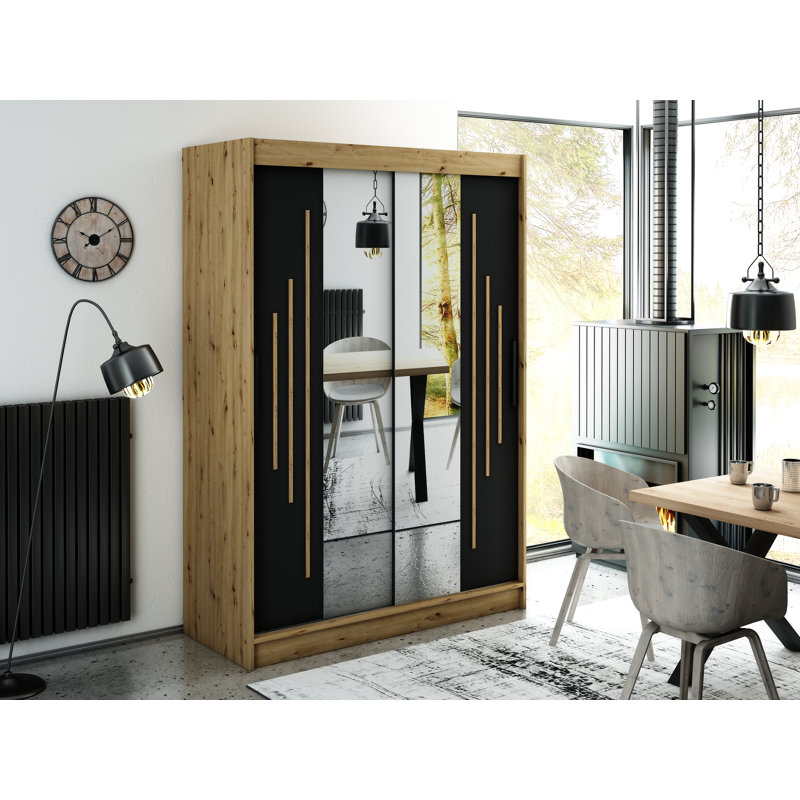 Liebwin 2 Door Manufactured Wood Wardrobe, 200cm H x 150cm W x 62cm D