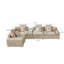 Canapé modulaire blanc en laine d'agneau moelleux de 137,7 po, canapé d'angle surdimensionné en forme de L surdimensionné, grand canapé moelleux et moelleux avec coussins décoratifs pour le salon-893927419-893927422-893927417-893927411