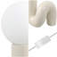 Lampe de table à tube spiralé en céramique 18 po Katya-422317782
