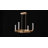 Del Mar 4-Light LED Chandelier in Warm Brass by Breegan Jane