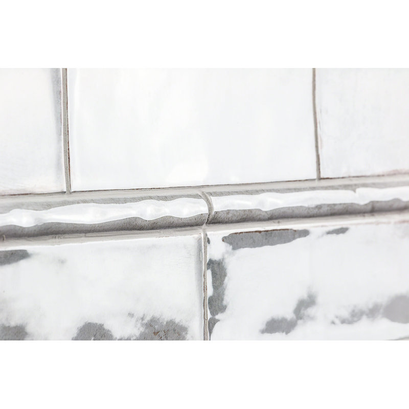 Gray Polished Ceramic Quarter Round Tile Trim 1x12