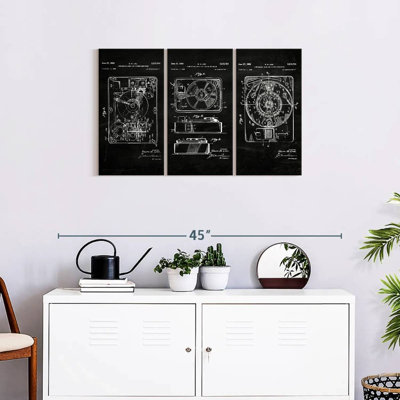 " Combination Sound And Picture Mechanism BW Patent " by Patent Hunter 3 - Pieces