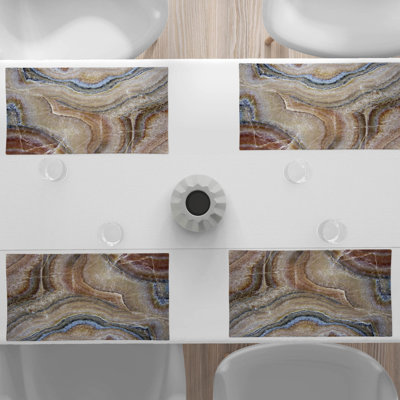 Polyester Abstract Rectangle Placemat