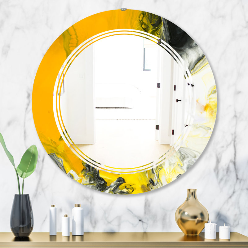 Miroir mural Triple C, H 31,5 po x l po, Triple C motif botanique I
