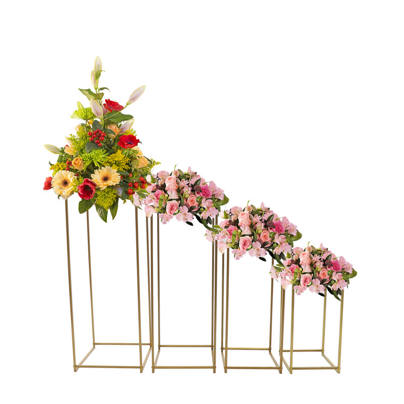 Metal Column Flower Stand