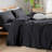 BESTOUCH Duvet Cover Set 100% Washed Cotton Linen Feel Lightweight-115115467-114866839