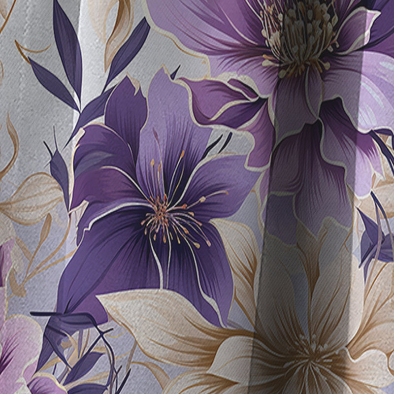 Orchid Dream - motif tropical - rideau floral - rideau occultant floral - 1 panneau, L 52 po x L 95 po