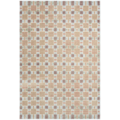 Tapis d'intérieur moderne rouille Capodilupo