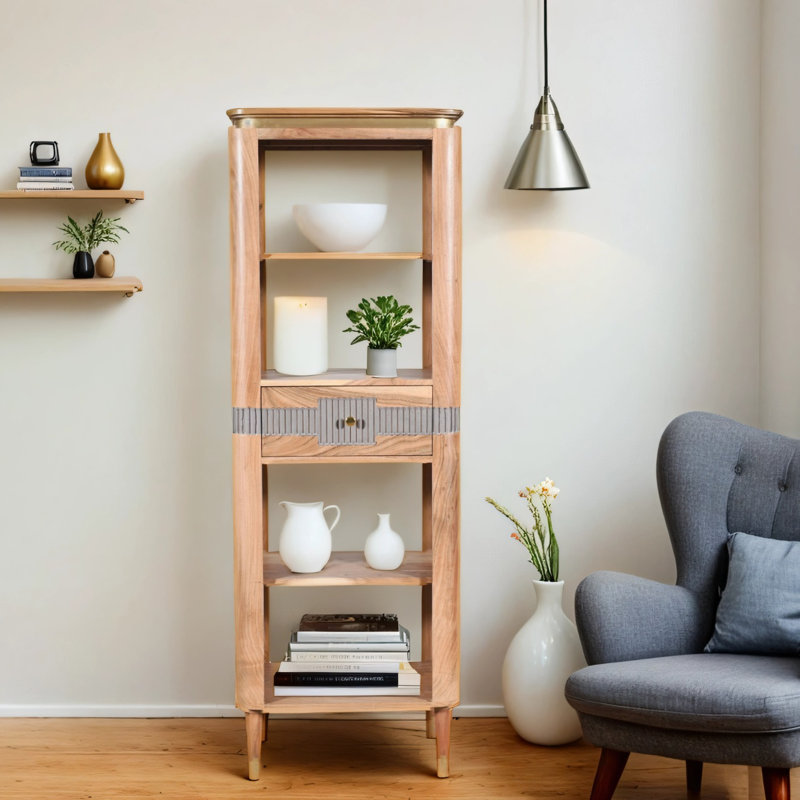 Wilton 175cm H x 60cm W Solid Wood Standard Bookcase