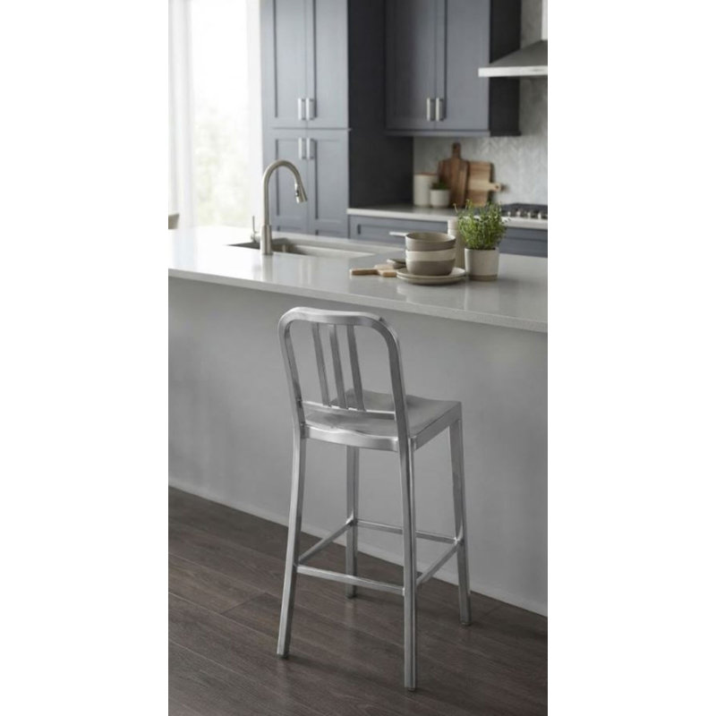 Tabouret naval en acier inoxydable