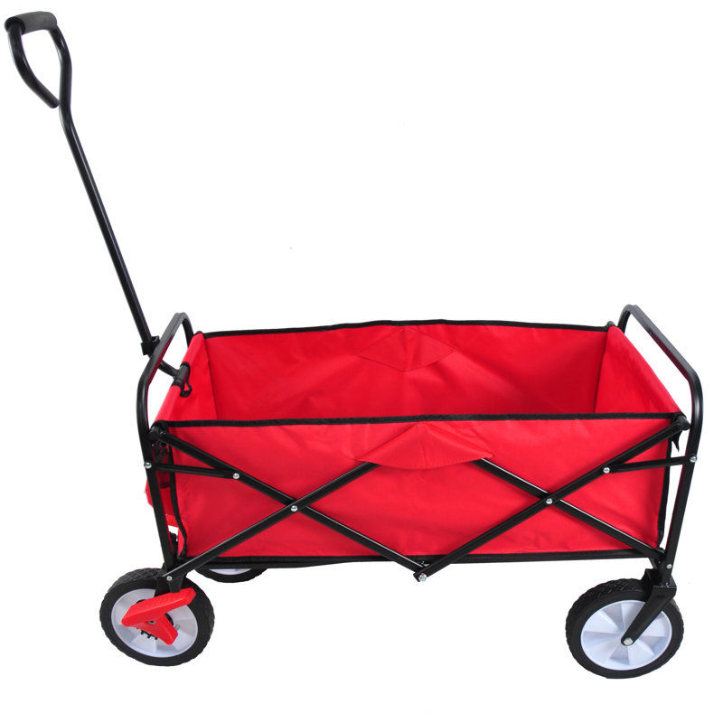 Chariot de plage pliable, Rouge