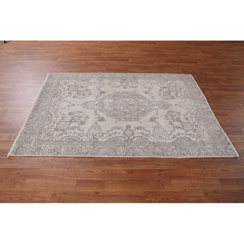 Tapis persan à motif géométrique Tabriz Kardi