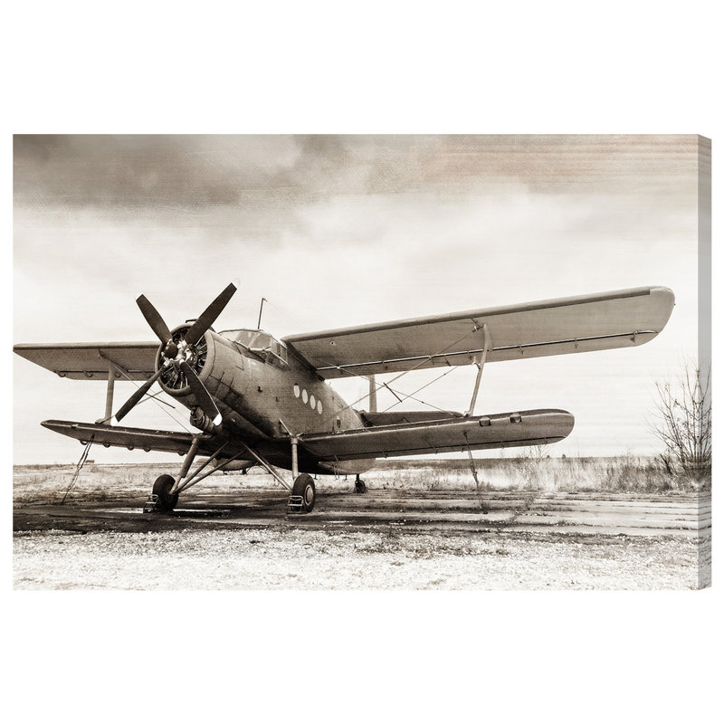 Hélice d'avion - reproduction de photo sur toile tendue, H 10 po x l 15 po, Toile tendue