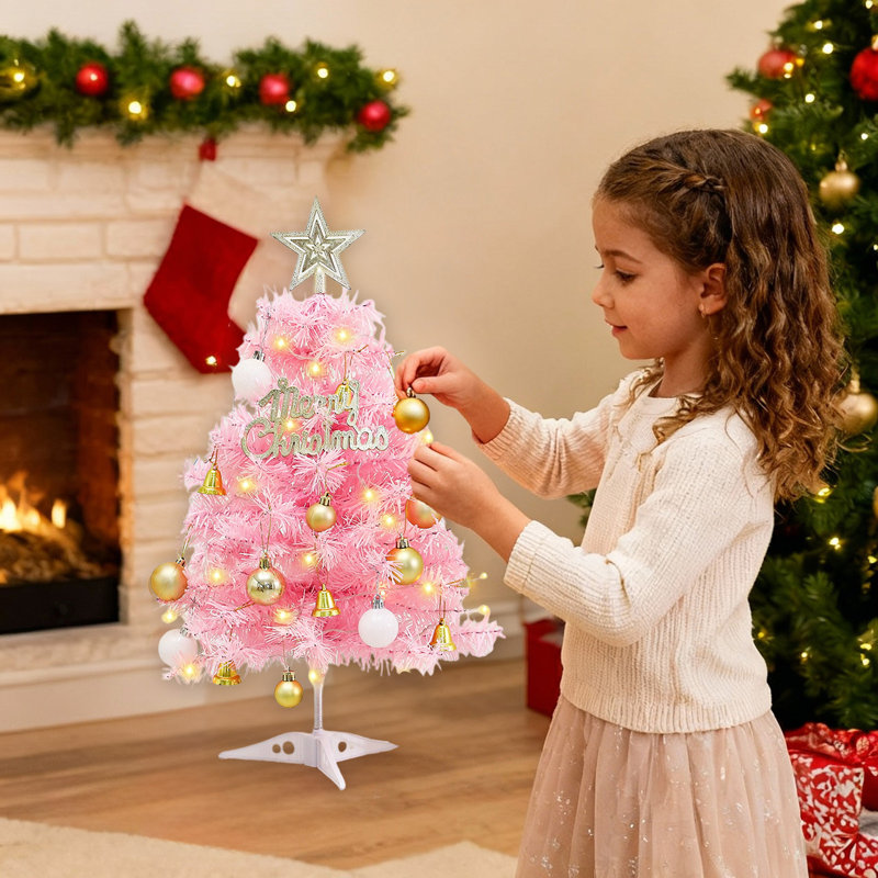 Arbre de Noël de table avec accessoires Décoration de fête de Noël Arbre de Noël artificiel pour Noël
