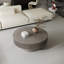 Table basse ronde avec rangement rabattable et base robuste-1705469924