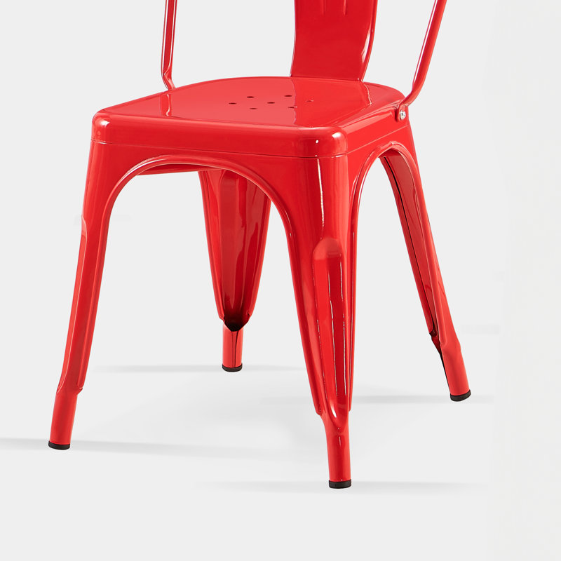 Chaise de salle à manger Kalya, 4, Rouge