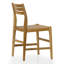 Ensemble de 2 chaises de salle à manger d'intérieur/extérieur Blas en teck clair avec siège et dossier à lattes-669296193