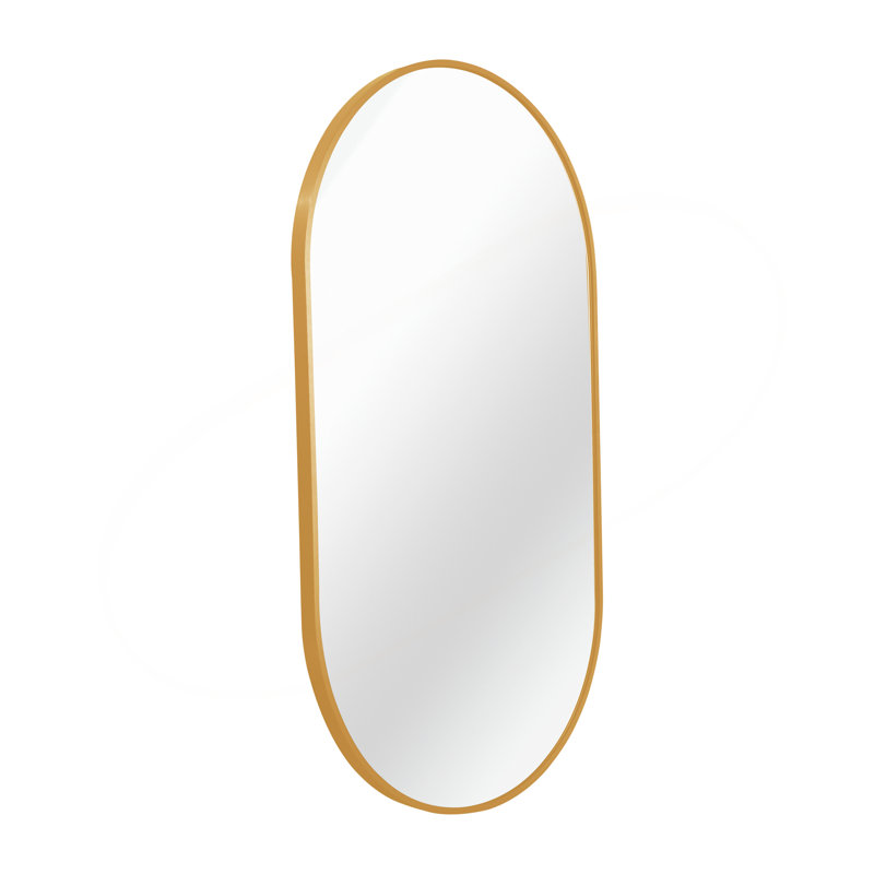 Miroir ovale en métal 20 po x 28 po