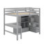 Lit mezzanine double avec bureau et tiroirs-663389748