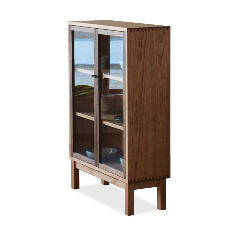 Vitrines en bois massif brun