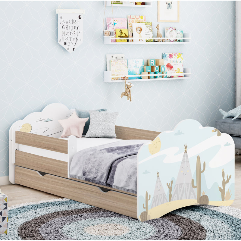Quickep Cabin Bed Themed Beds, Sonoma Oak, European Toddler