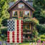 Memorial Day Spring Summer Garden Flag Small Patriotic Garden Flags Burlap Outside Lawn Patio Yard Outdoor 4th Of July Floral Decoration 12x18 Inch Double-sided