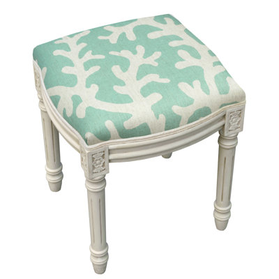 Tabouret de coiffeuse en bois massif Colleton