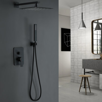 Pressure-Balanced Complete Shower System with Rough-in Valve Rain Shower Heads
