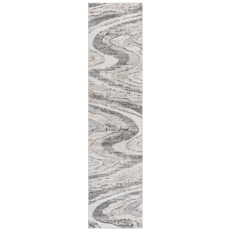 Wave Performance Abstract Indoor Rug, Runner 2'2" x 9'