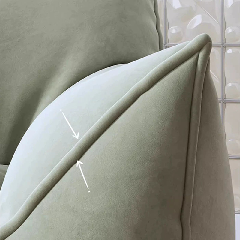 Canapé à billes rétro, Polyester vert