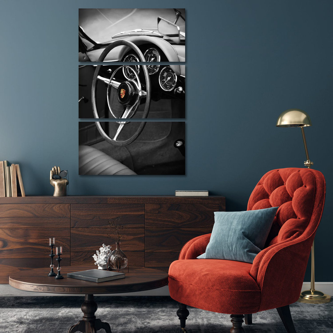 Porsche 356 Roadster von Mark Rogan - Giclée auf Leinwand ohne Rahmen Galerieverpackt