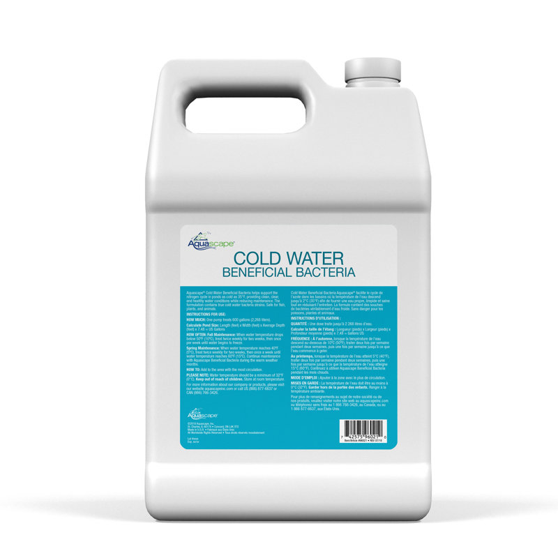 Aquascape Cold Water Beneficial Bacteria Treatment Liquid 1 Gallon