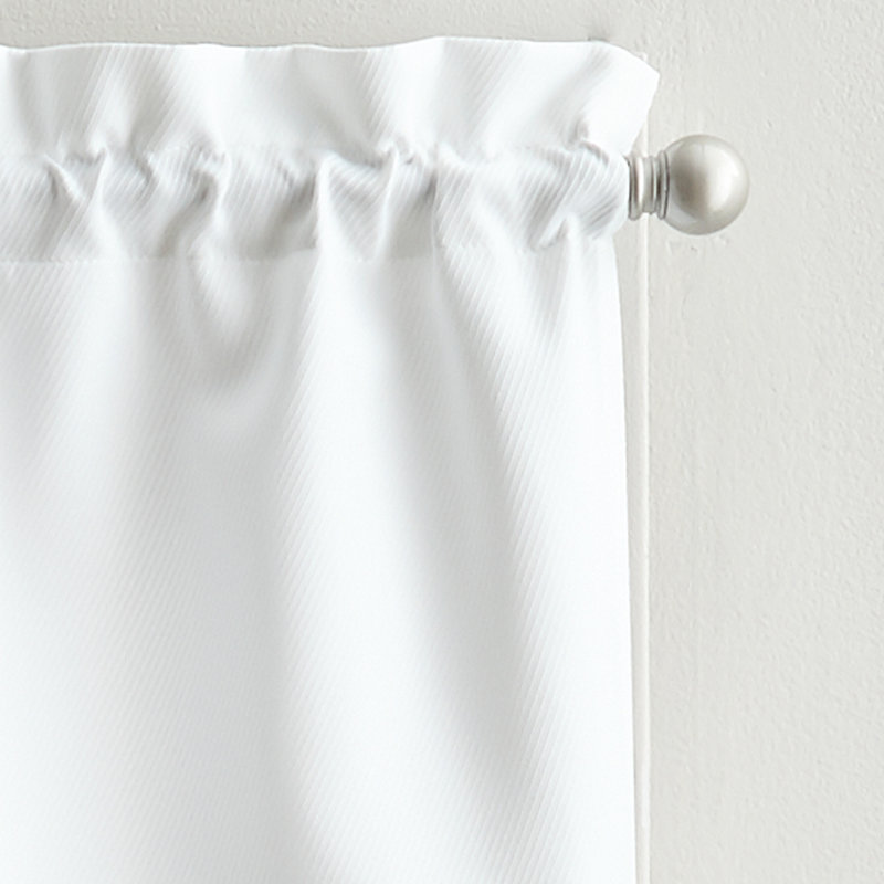 Quiroz Tailored Kitchen Curtain, White