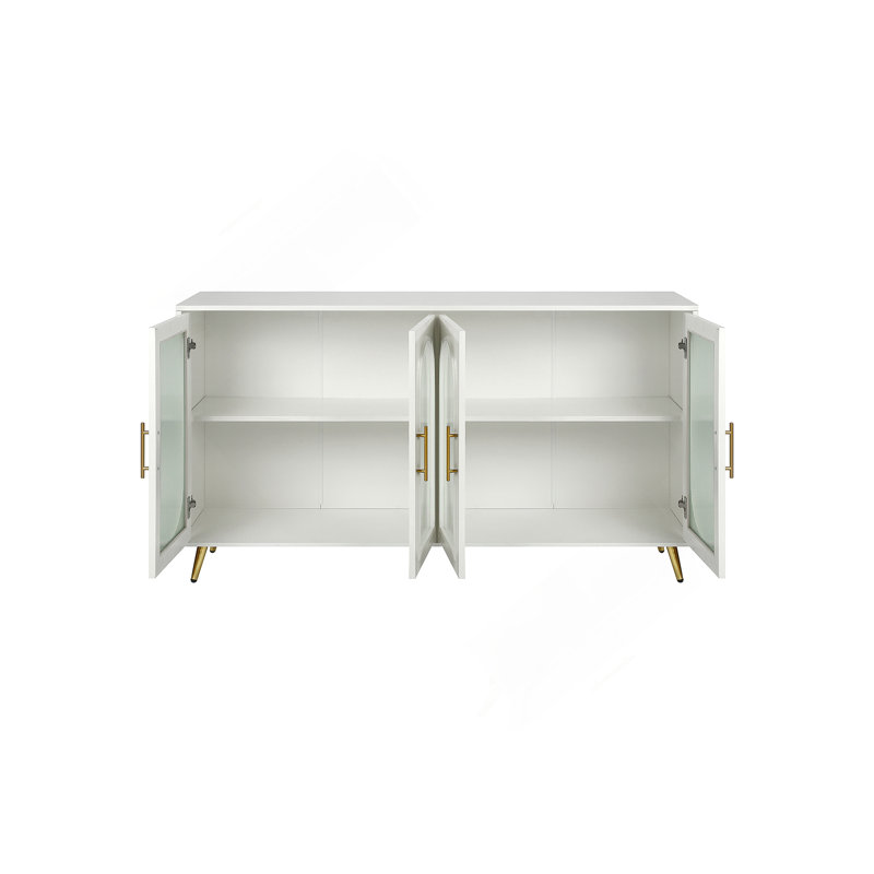Sidboard with Storage Cabinet and Adjustable Shelves for Living Room Bedroom