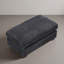 Repose-pieds rembourré rectangulaire en flanelle de fourrure de lapin, pièce modulaire simple pour canapé modulaire-363016868