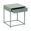 Bouey 43cm W Steel Bedside Table-253172143